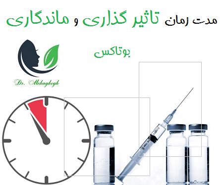 مدت زمان تاثیر گذاری و ماندگاری بوتاکس